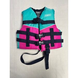 DBX Child Life Vest Verve Type III‎ Coast Guard Approved Water Safety 30 50 lbs